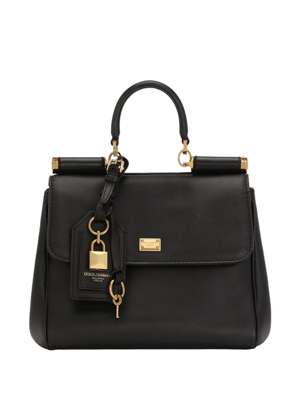 Dolce & Gabbana Soft Leather Handbag With Detachable Shoulder Strap