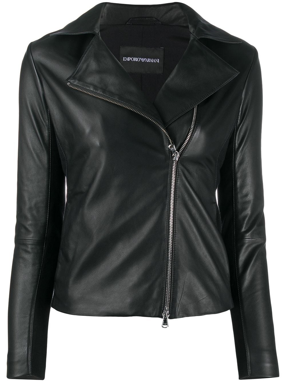 Emporio Armani Leather Jacket - Emporio Armani - Modalova