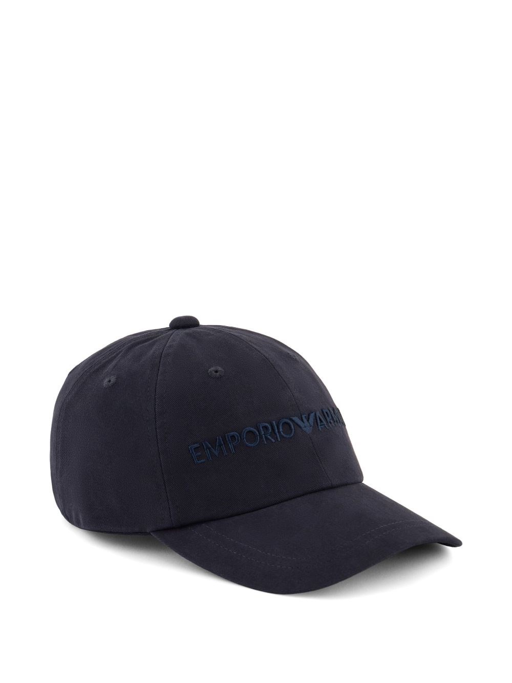 Emporio Armani Blue Embroidered Logo Baseball Cap