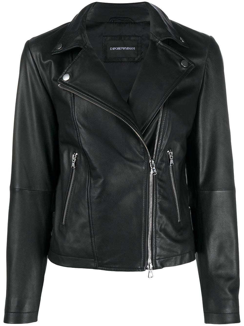 Emporio Armani Leather Jacket - Emporio Armani - Modalova
