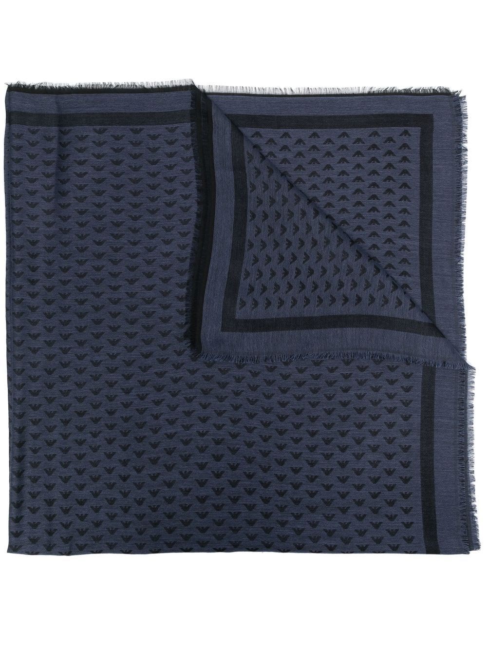 Emporio Armani Wool Blend Foulard - Emporio Armani - Modalova