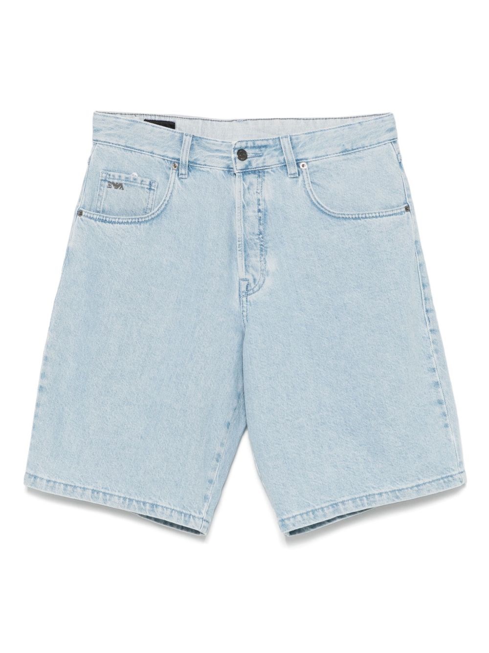 Denim Cotton Bermuda Trousers - Emporio Armani - Modalova
