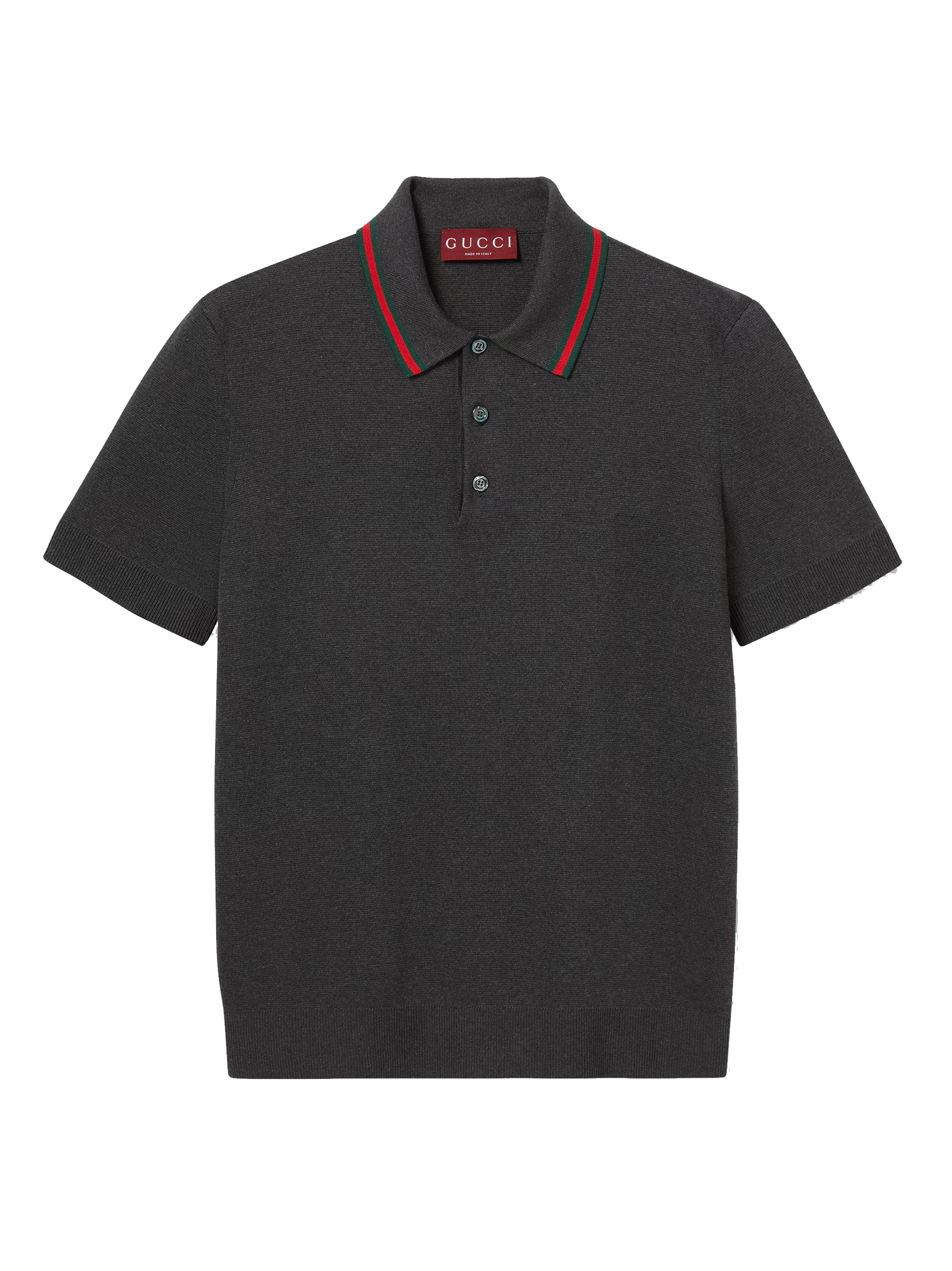 Gucci Silk Cotton Polo With Web