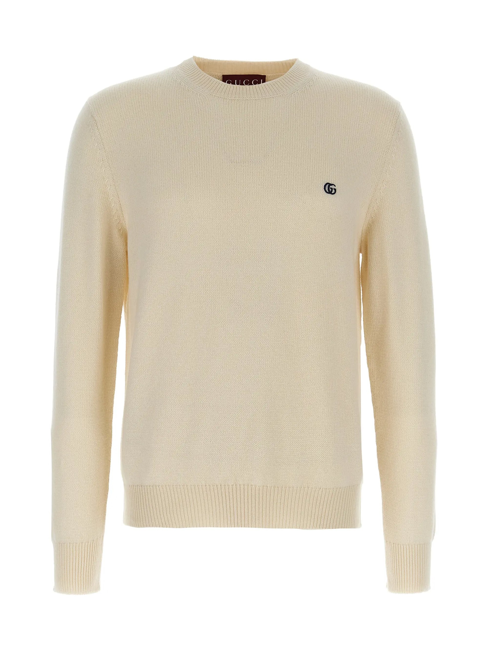 Gucci Wool Sweater With Logo - Gucci - Modalova