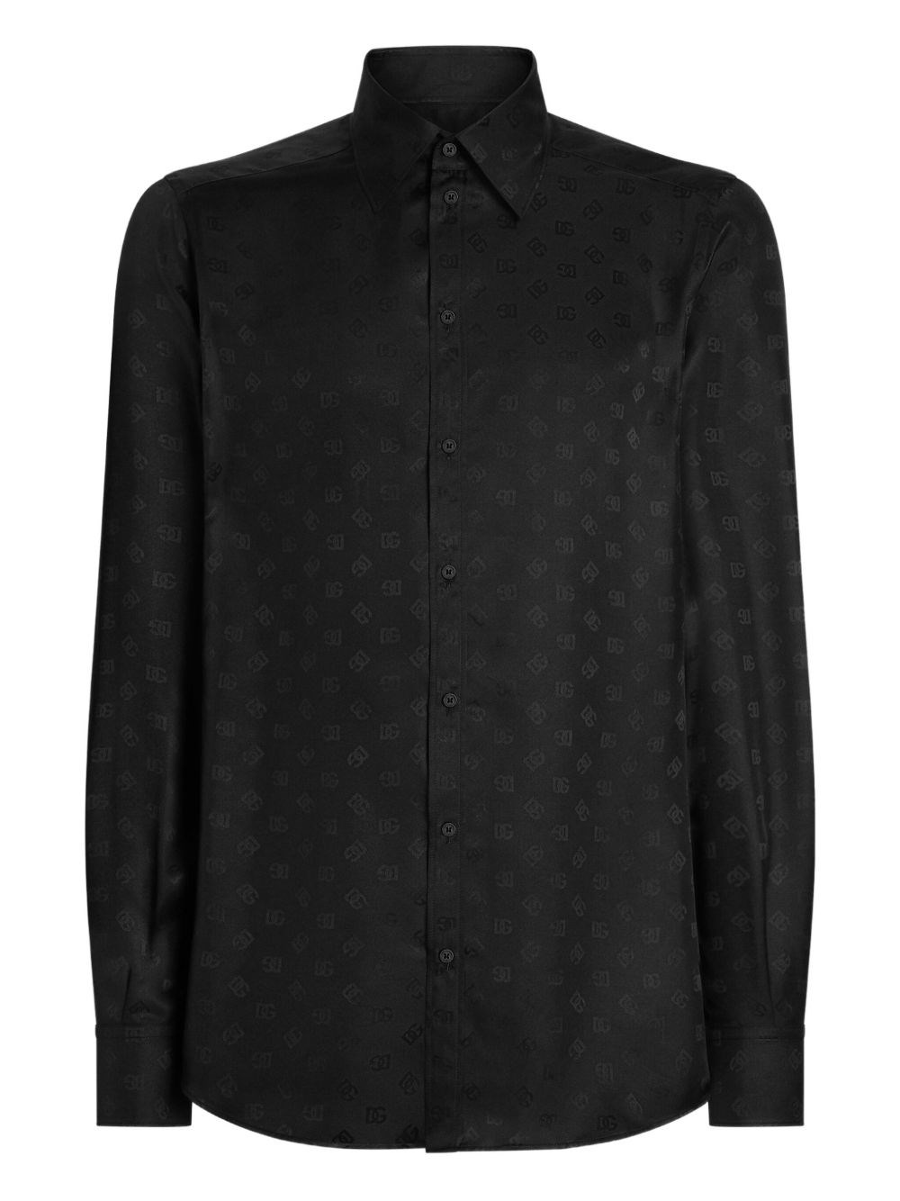 Dolce & Gabbana Pointed Collar Long Sleeves Subtle Pattern