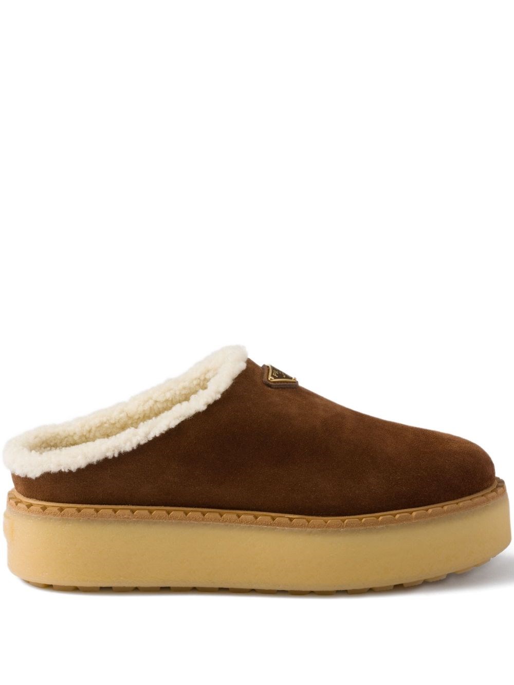 Prada Suede Leather Slippers - Prada - Modalova
