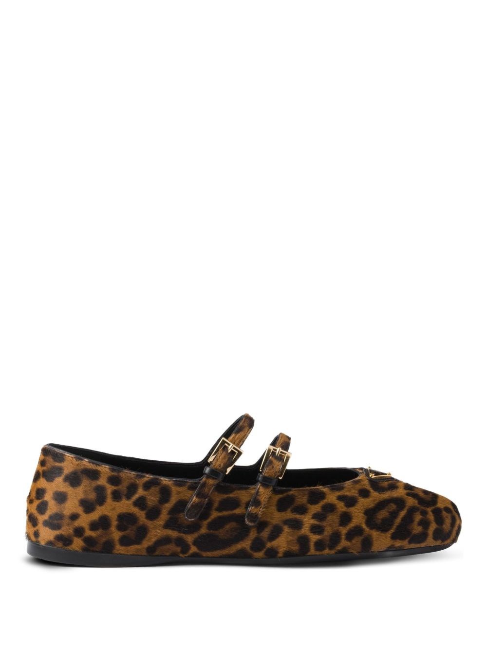 Prada Printed Leather Ballets - Prada - Modalova