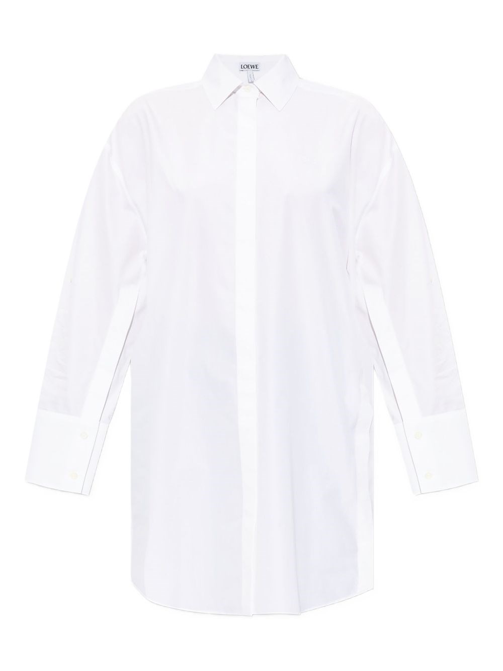 Loewe Cotton Shirtdress In White