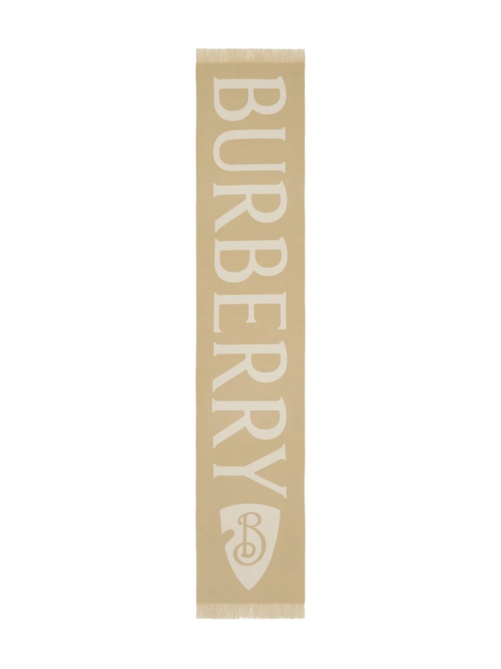 Burberry Logo Wool Scarf - Burberry - Modalova
