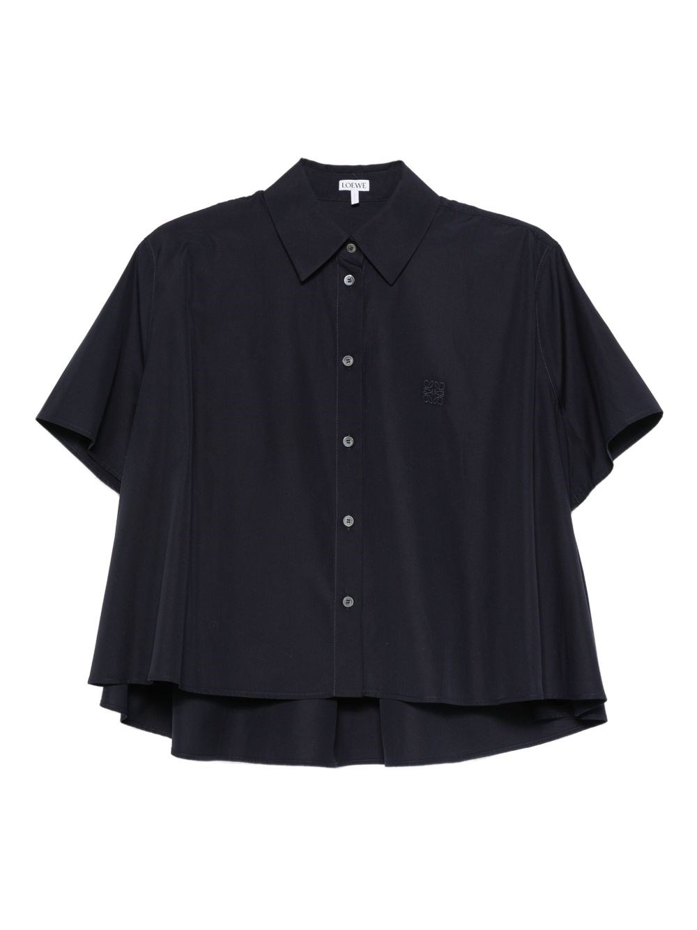 Loewe Short-sleeve Trapeze Shirt In Black