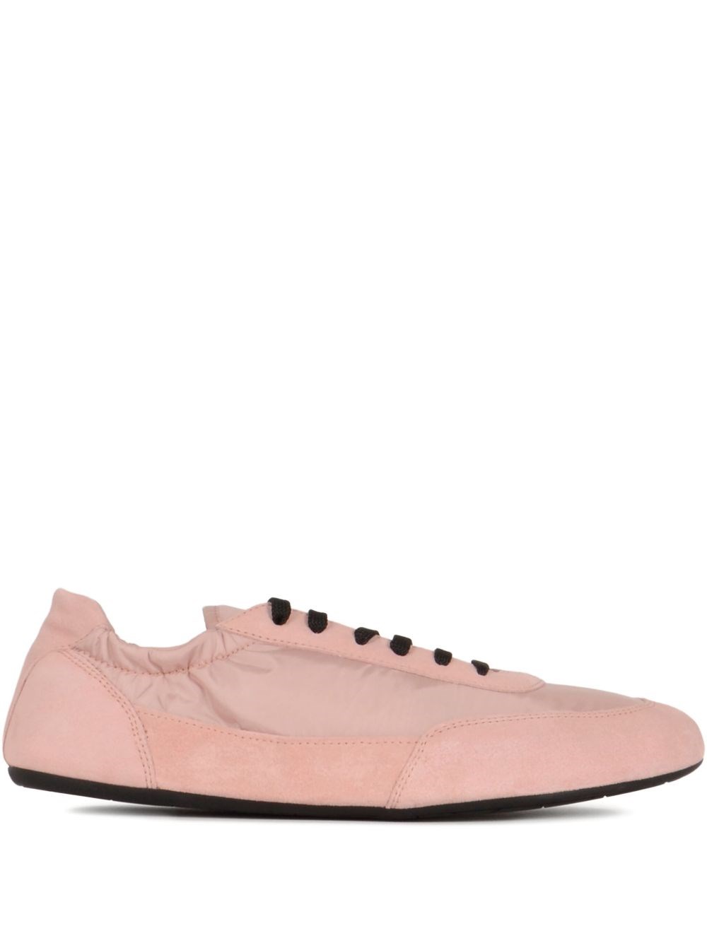 Collapse Re-Nylon And Suede Leather Sneakers - Prada - Modalova