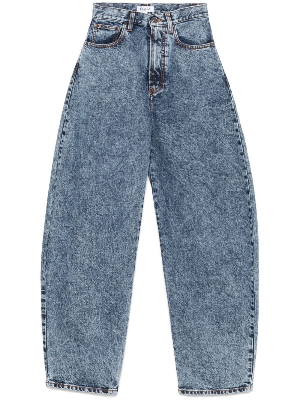Alaïa Circle Denim High Waist Trousers