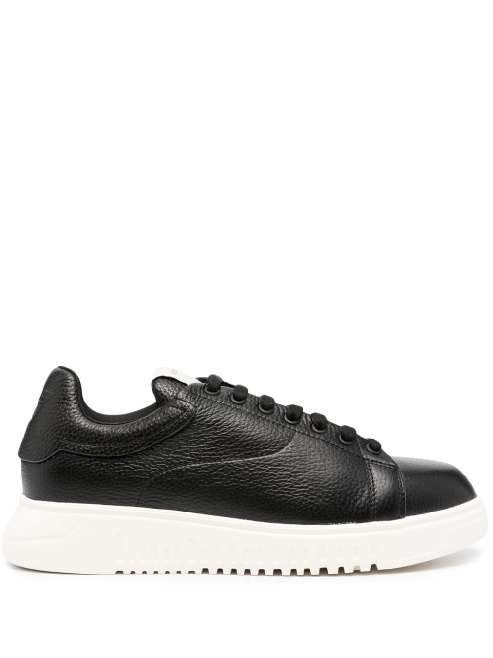 Emporio Armani Leather Sneakers - Emporio Armani - Modalova