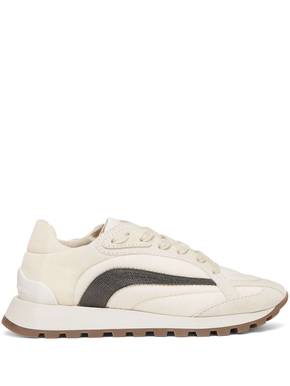 Brunello Cucinelli Beige Monile Sneakers In Neutral
