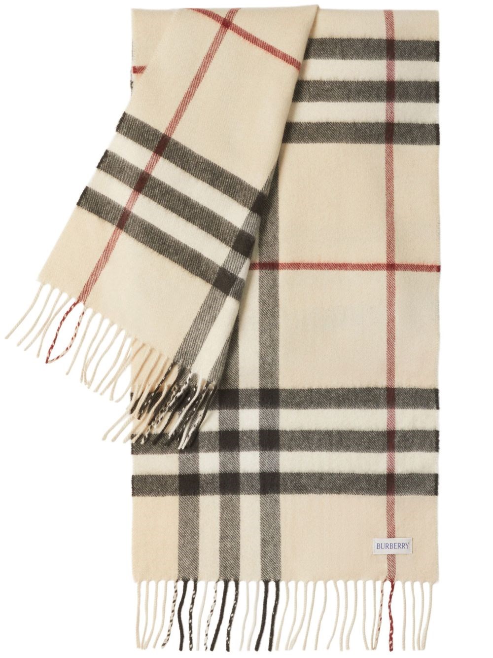 Burberry Men Giant Check Cashmere Scarf