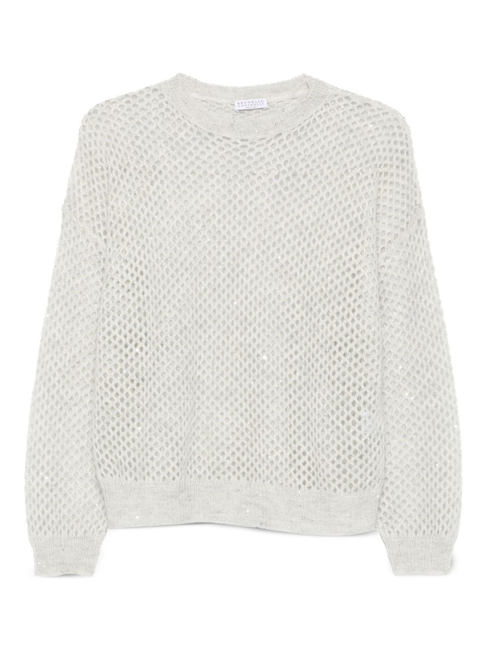 Wool Open-Knit Sweater - Brunello Cucinelli - Modalova