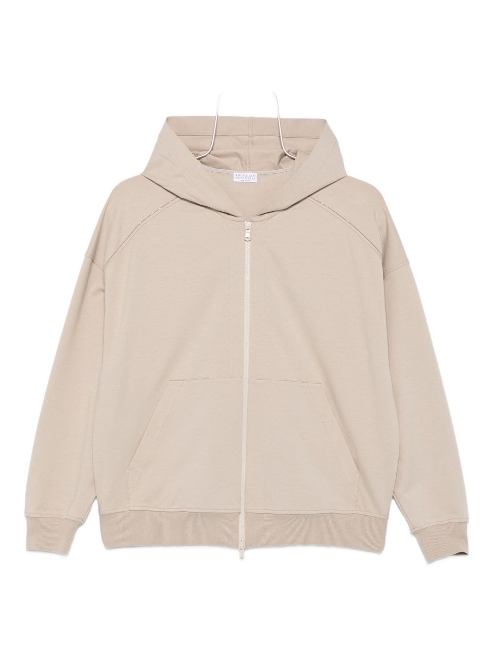 Cotton Zipped Hoodie - Brunello Cucinelli - Modalova