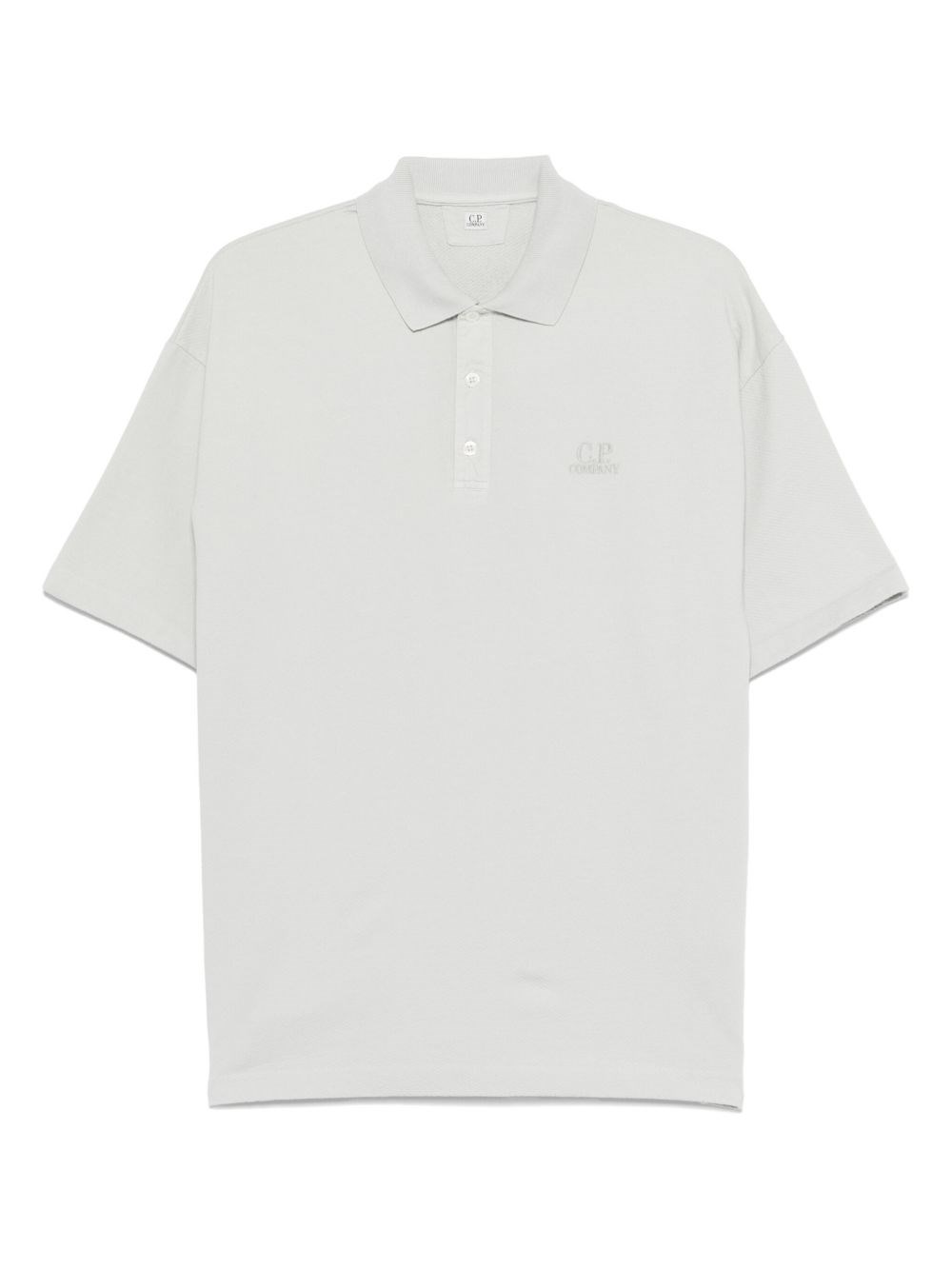 C.P. COMPANY Logo Cotton Polo Shirt - C.P. COMPANY - Modalova