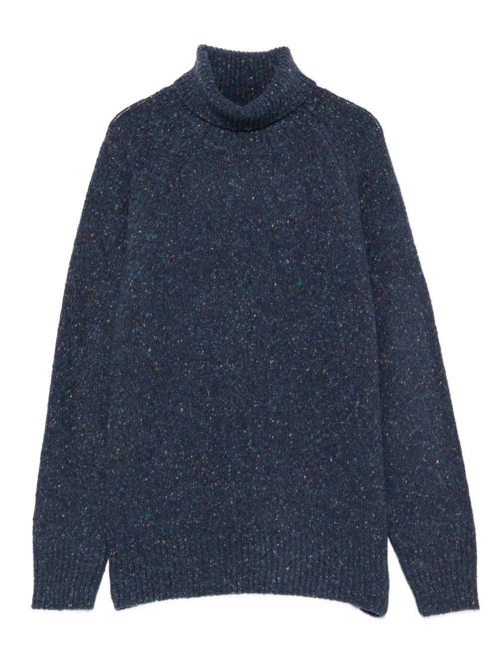 Beyou Long-sleeve Turtleneck Sweater In Blue
