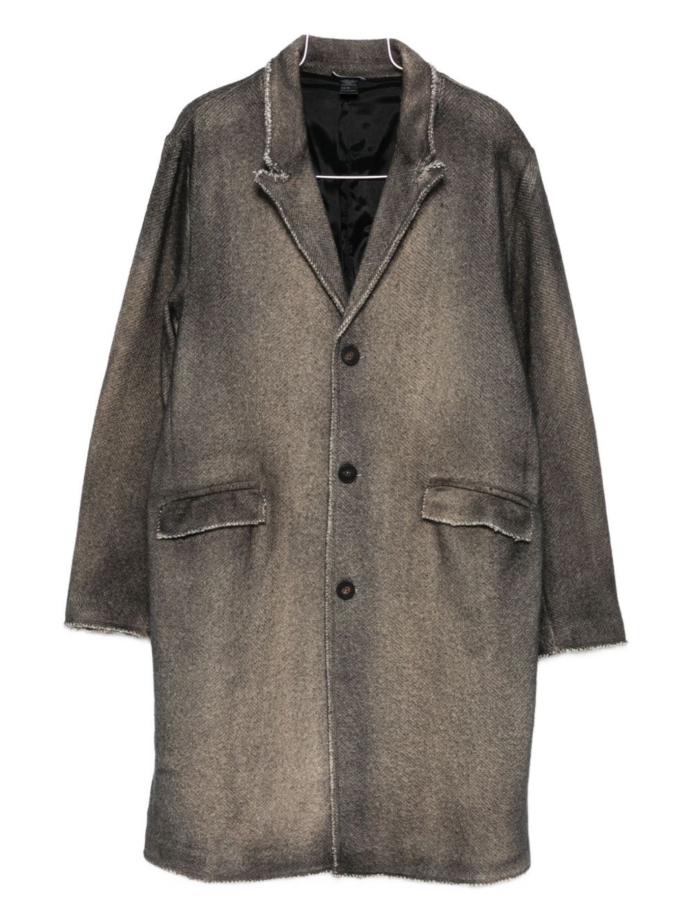 Avant Toi Wool Single-breasted Coat In Brown