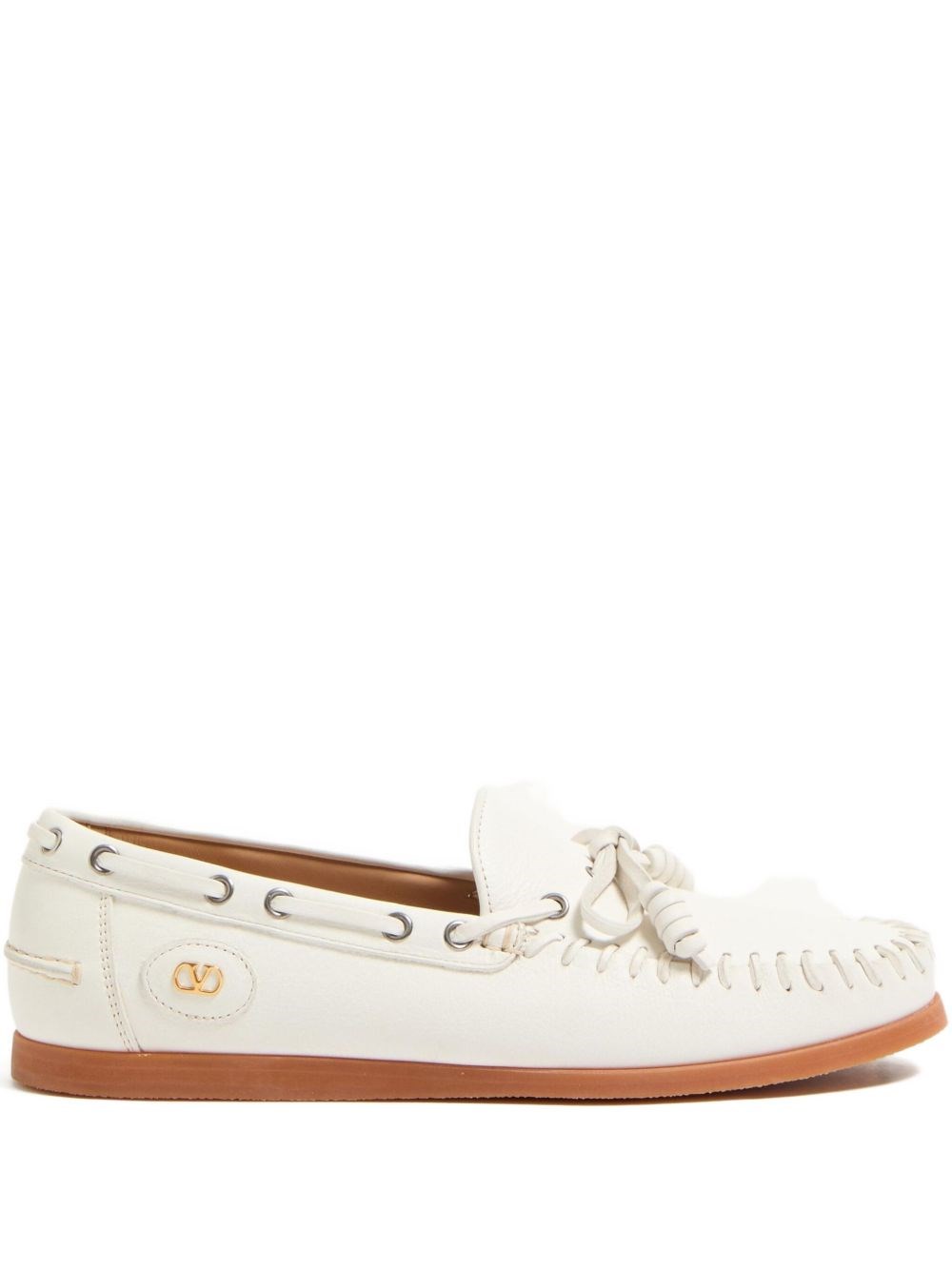 Palm Avenue Leather Loafers - Valentino Garavani - Modalova