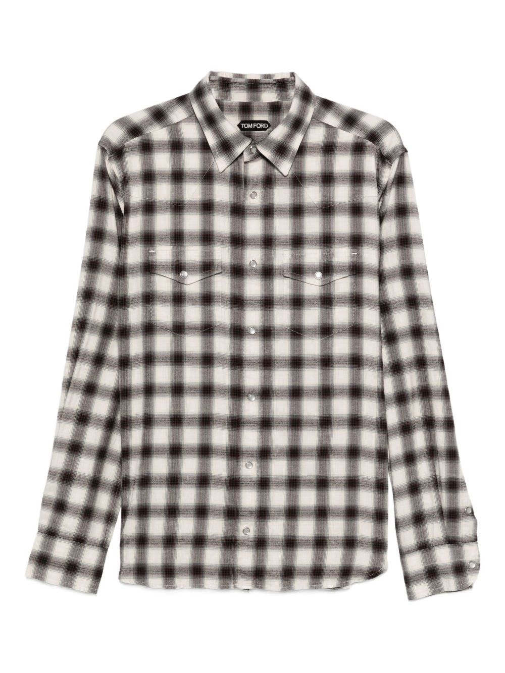 Tom Ford Cotton Blend Checked Shirt - Tom Ford - Modalova