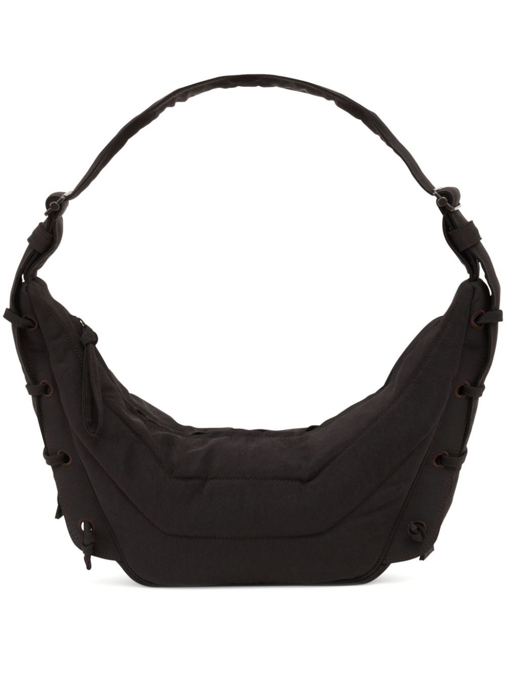 Lemaire Soft Game Medium Quilted Canvas Shoulder Bag In Brown