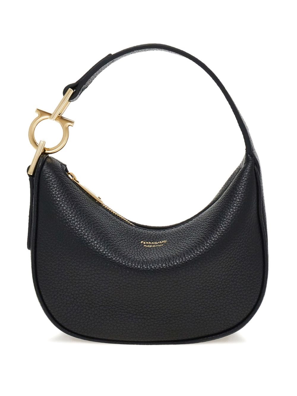 Ferragamo Women Smile Leather Handbag In Black