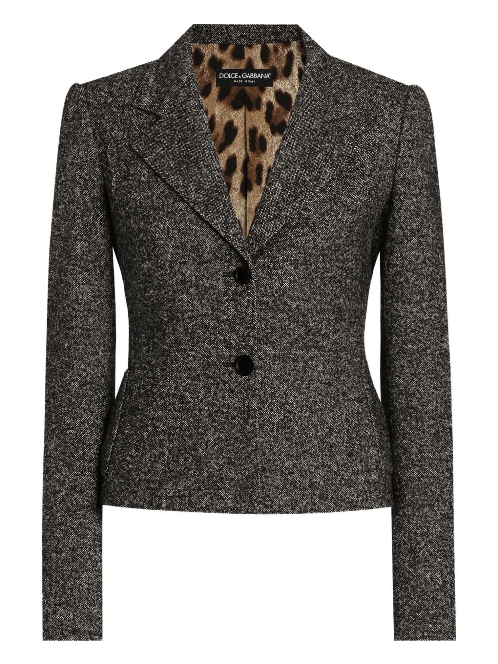 Wool Single-Breasted Jacket - Dolce & Gabbana - Modalova