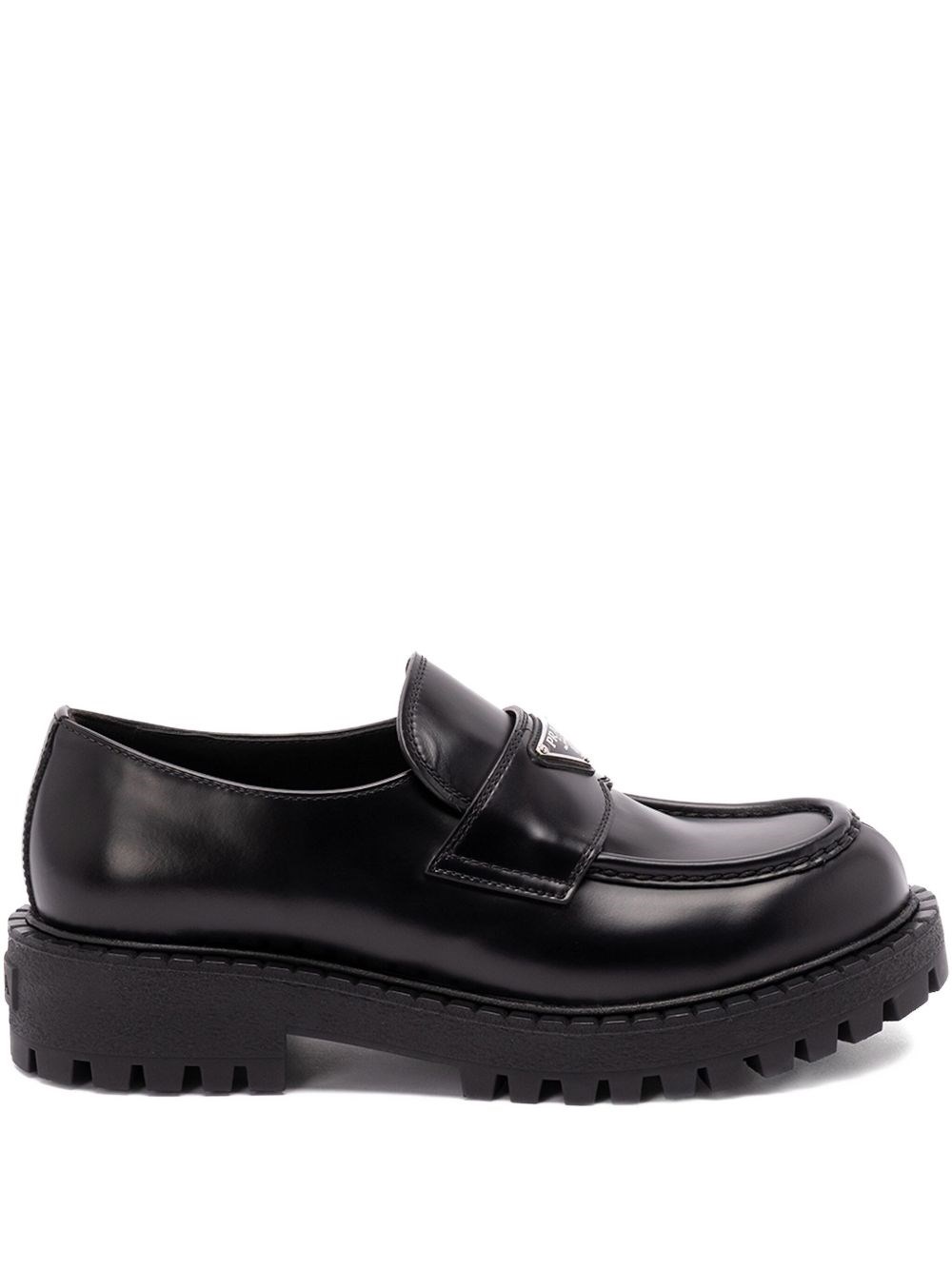 Prada Leahter Loafers - Prada - Modalova