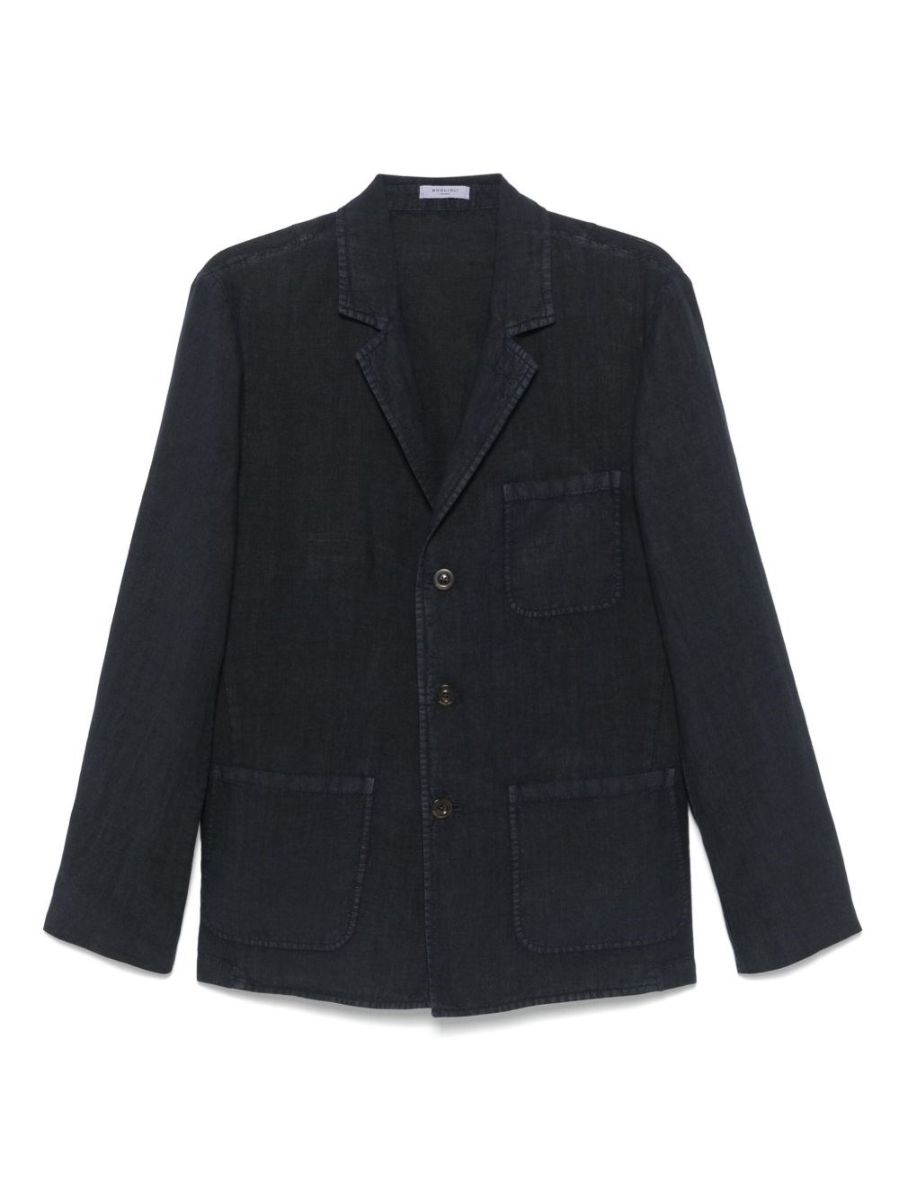 Linen Single-Breasted Jacket - Boglioli - Modalova