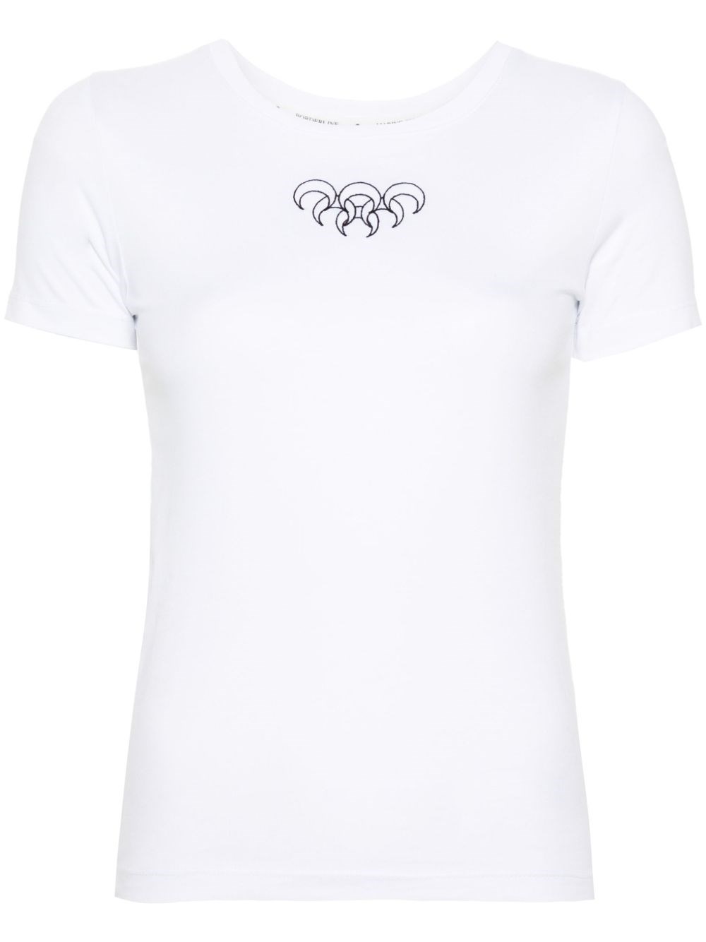 Marine Serre Moon Cotton T-shirt In White