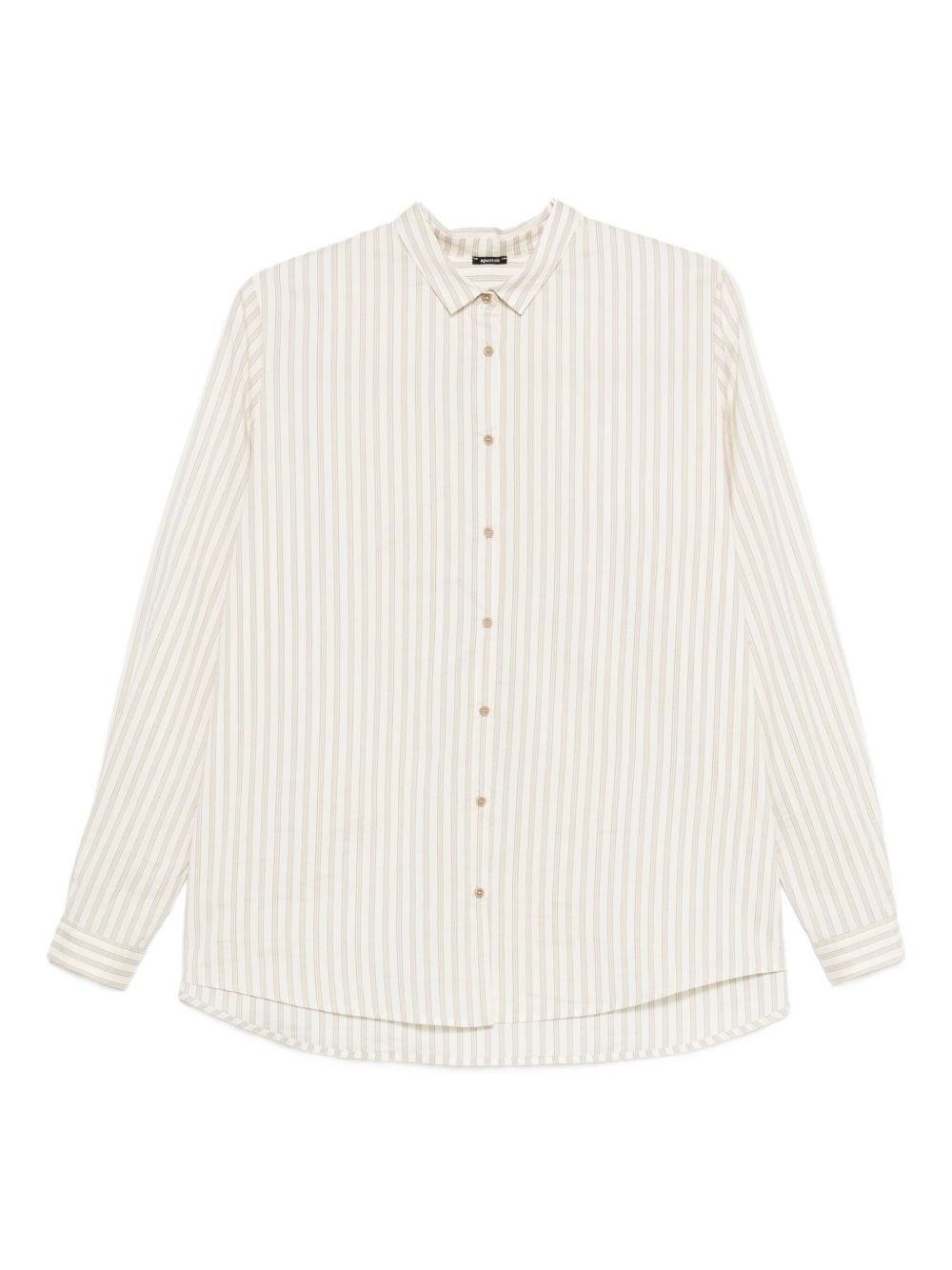 Apuntob Stripe-pattern Shirt In White