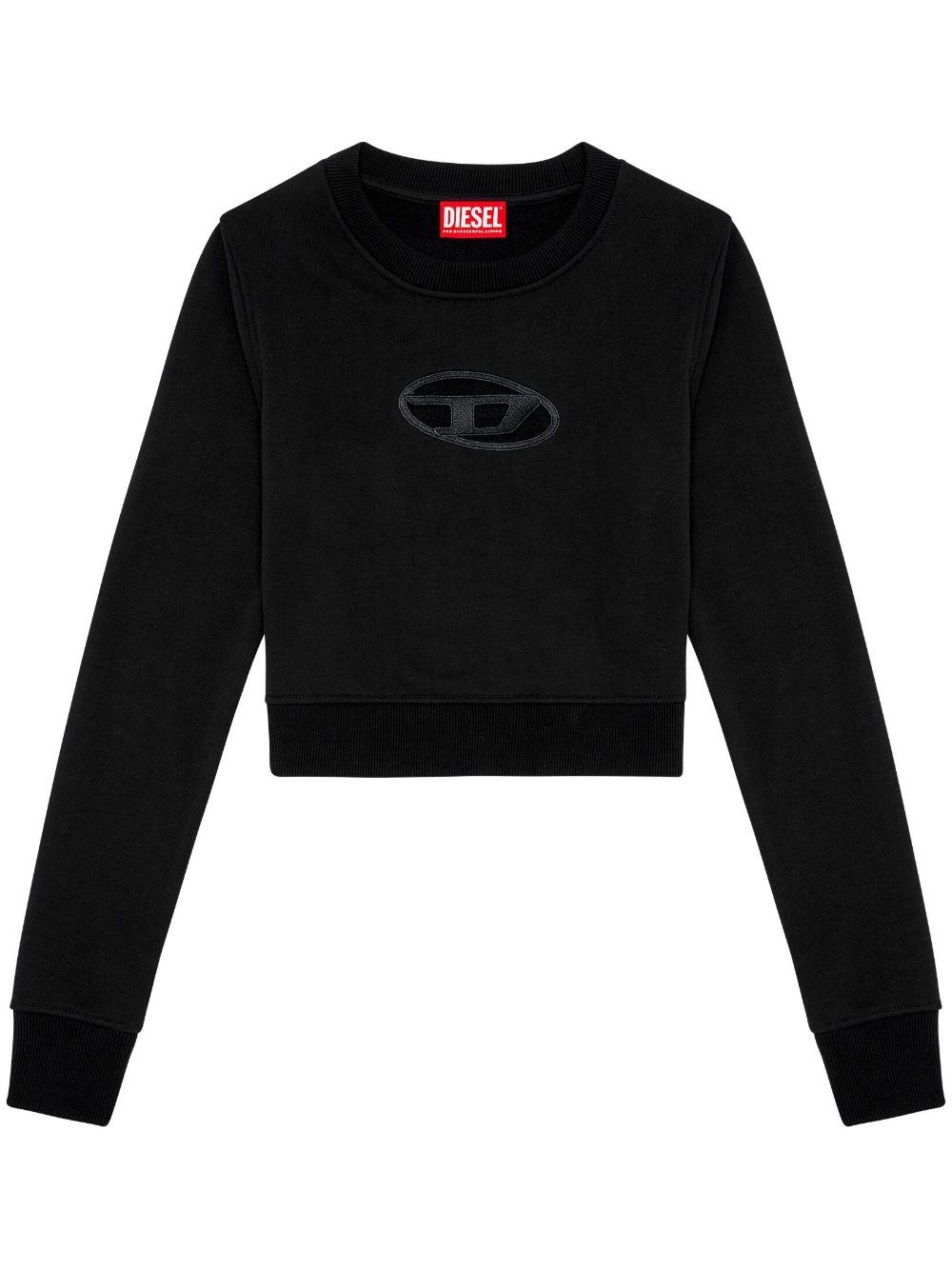 Oval-D Cotton Blend Sweatshirt - Diesel - Modalova