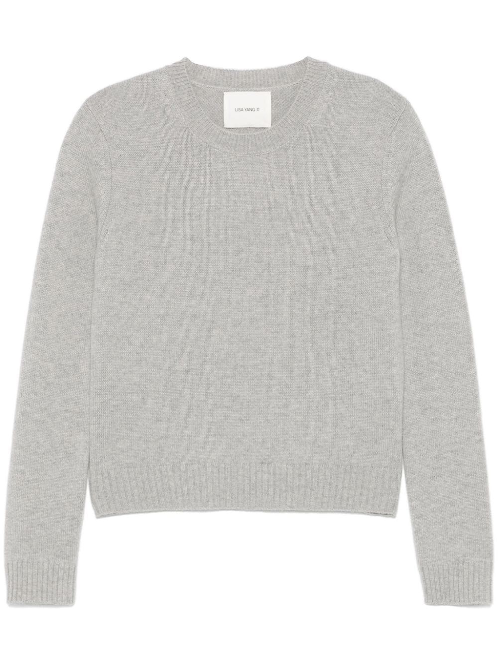 Lisa Yang Mable Cashmere Crewneck Sweater In Gray