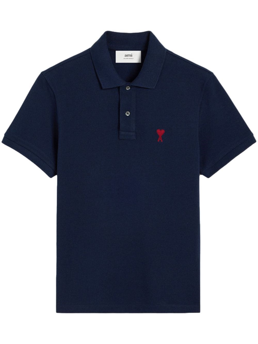 Ami Paris Ami De Coeur Cotton Polo Shirt