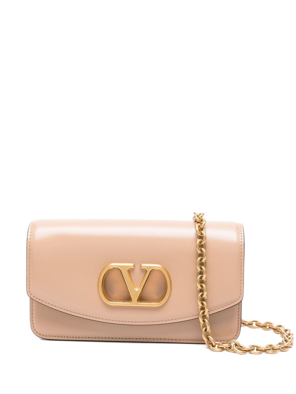 Vain Small Leather Clutch - Valentino Garavani - Modalova
