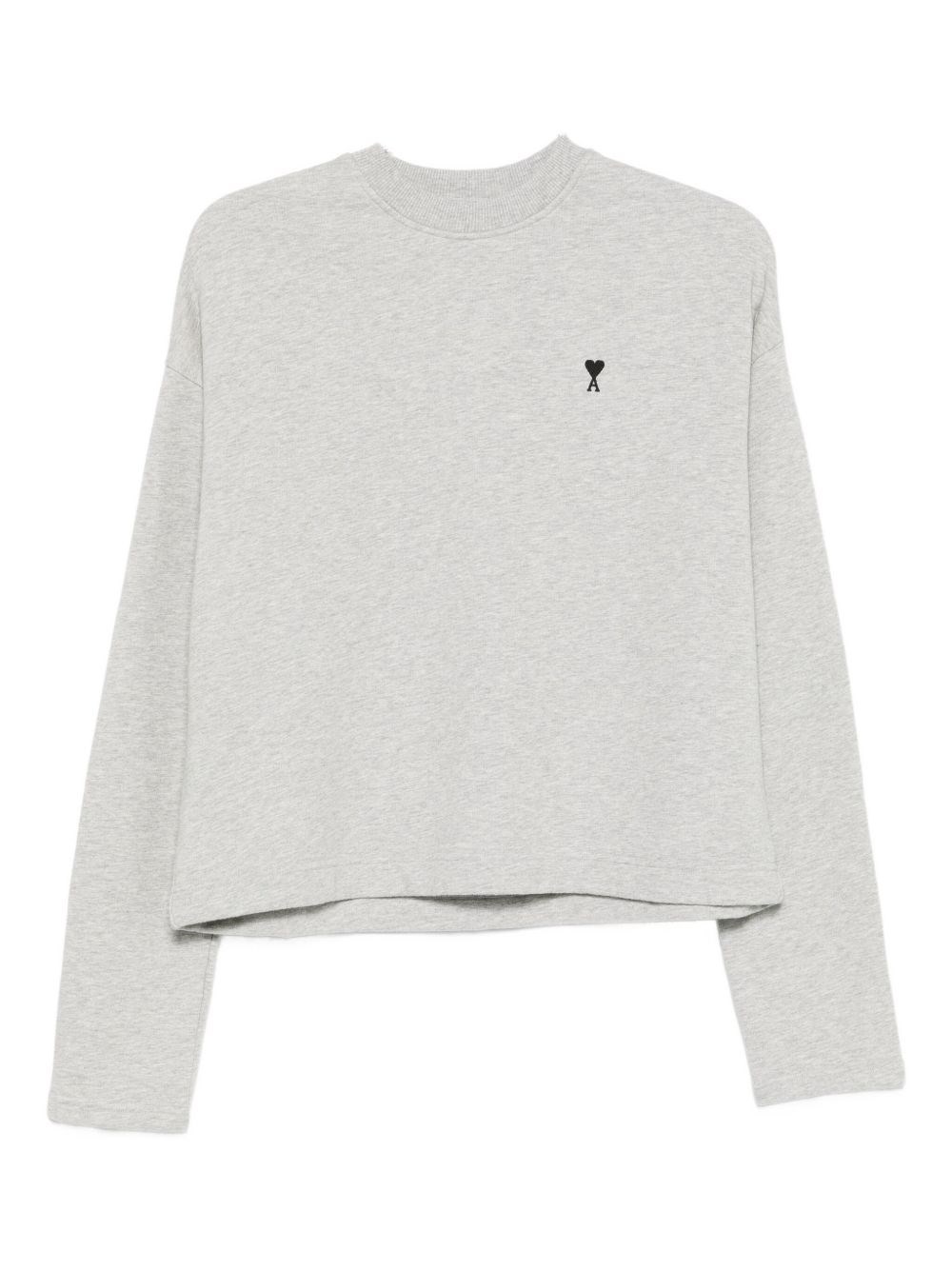 Ami Alexandre Mattiussi Ami Paris Women Ami De Coeur Cotton Sweatshirt In Animal Print