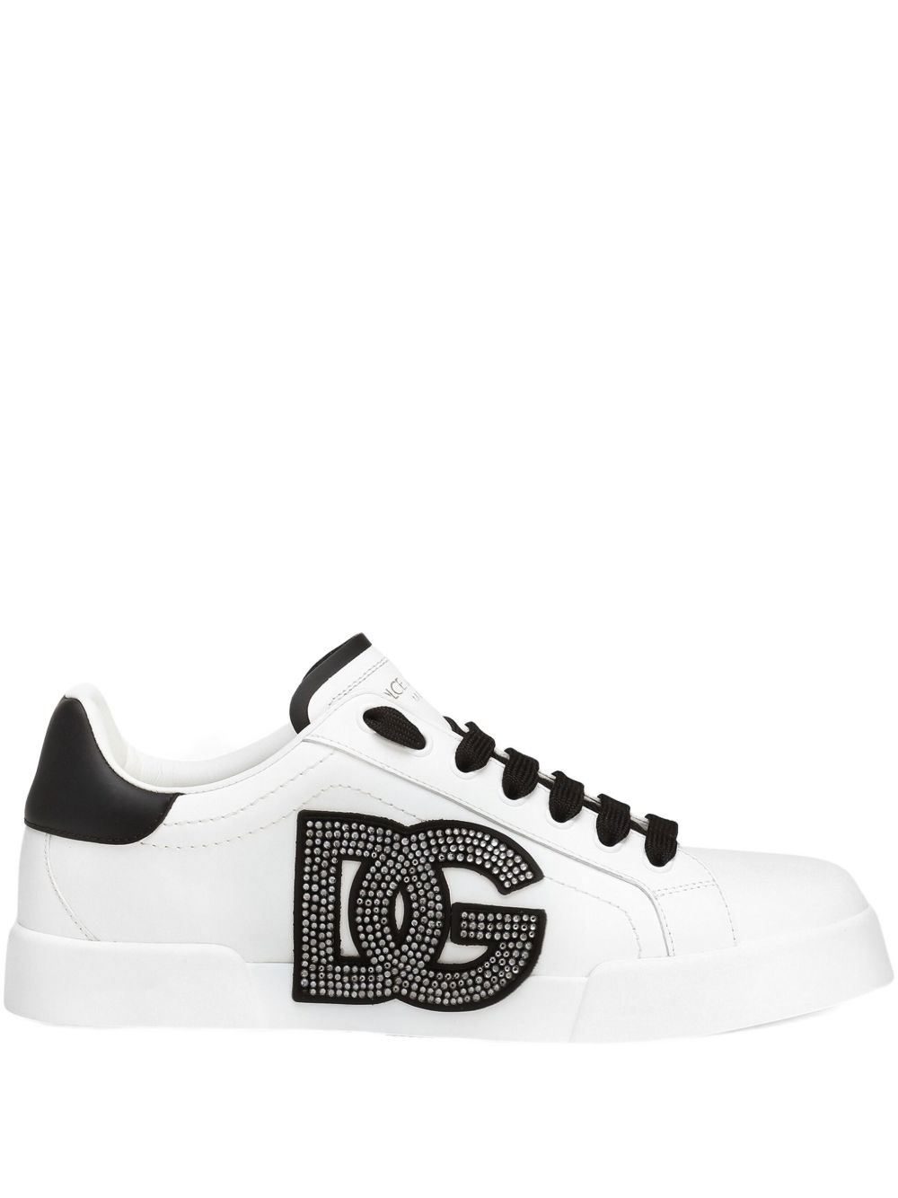 Dolce & Gabbana Portofino Light Strobel Sneakers In White