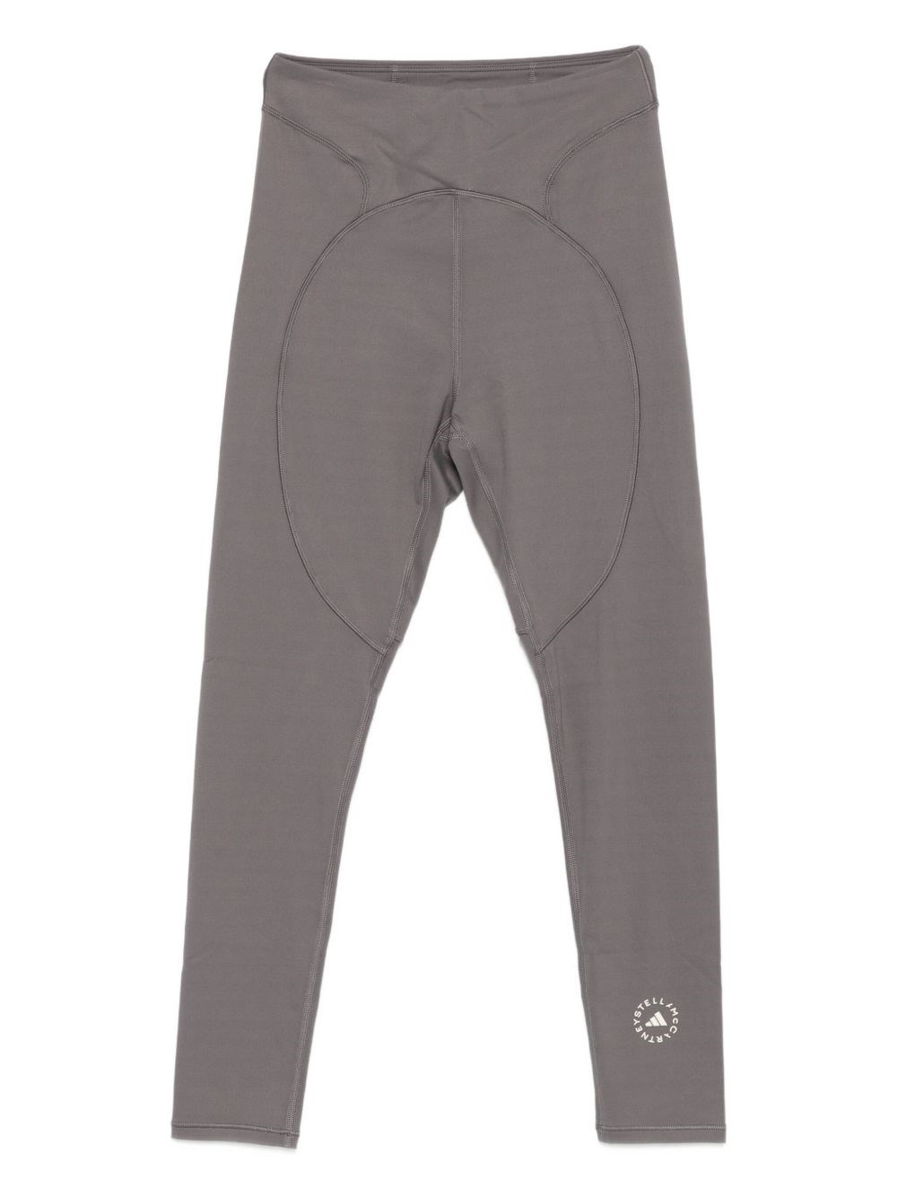 Adidas By Stella Mccartney Logo Leggings In Gray