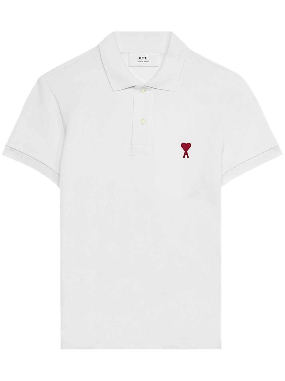 Ami Paris Ami De Coeur Cotton Polo Shirt