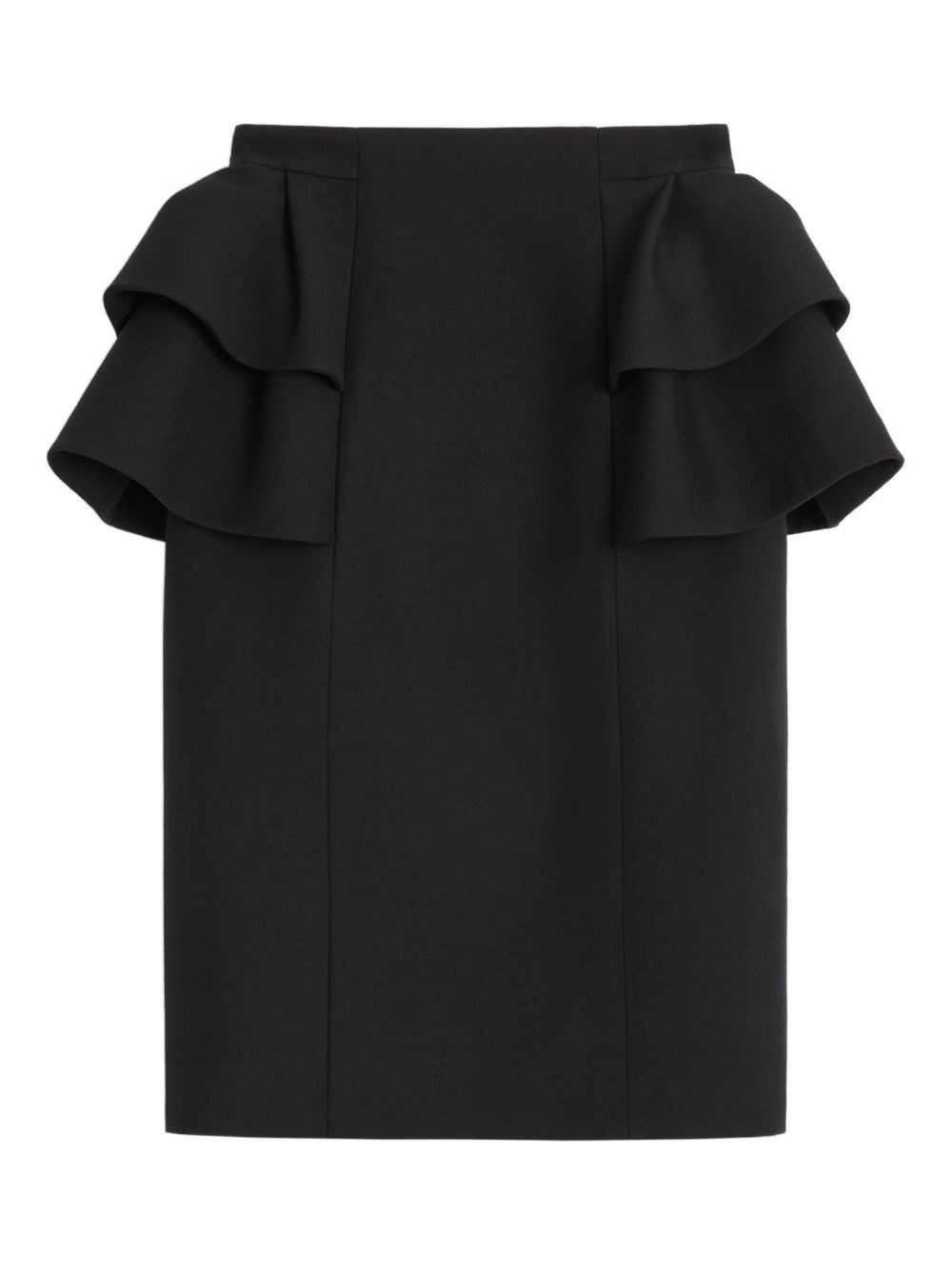 Valentino Wool And Silk Midi Skirt - Valentino - Modalova