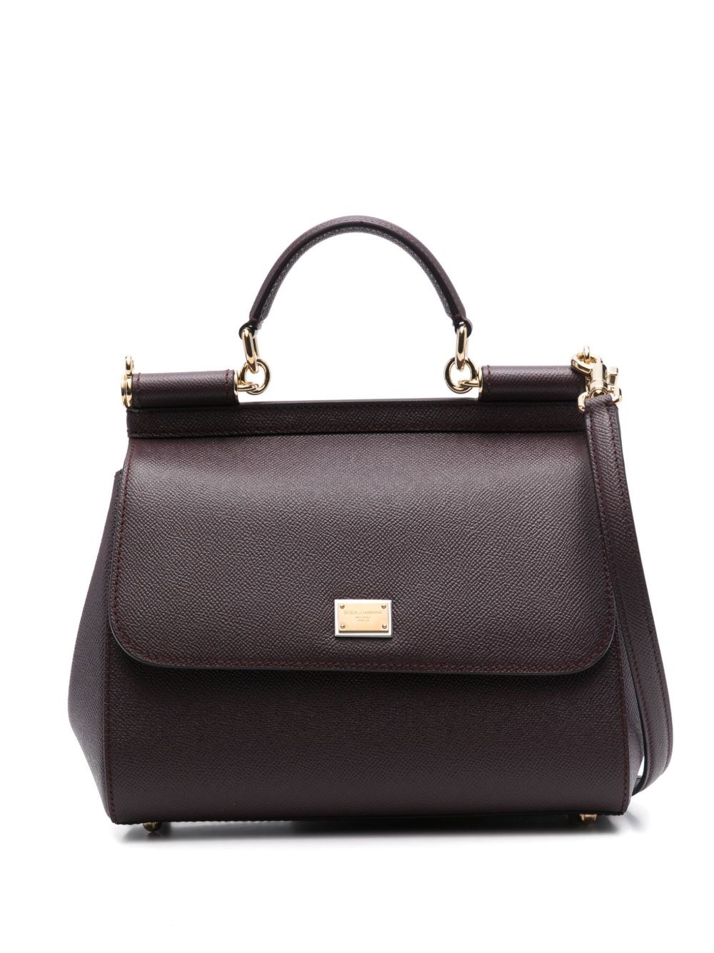 Dolce & Gabbana Women Sicily Large Leather Handbag In Multi