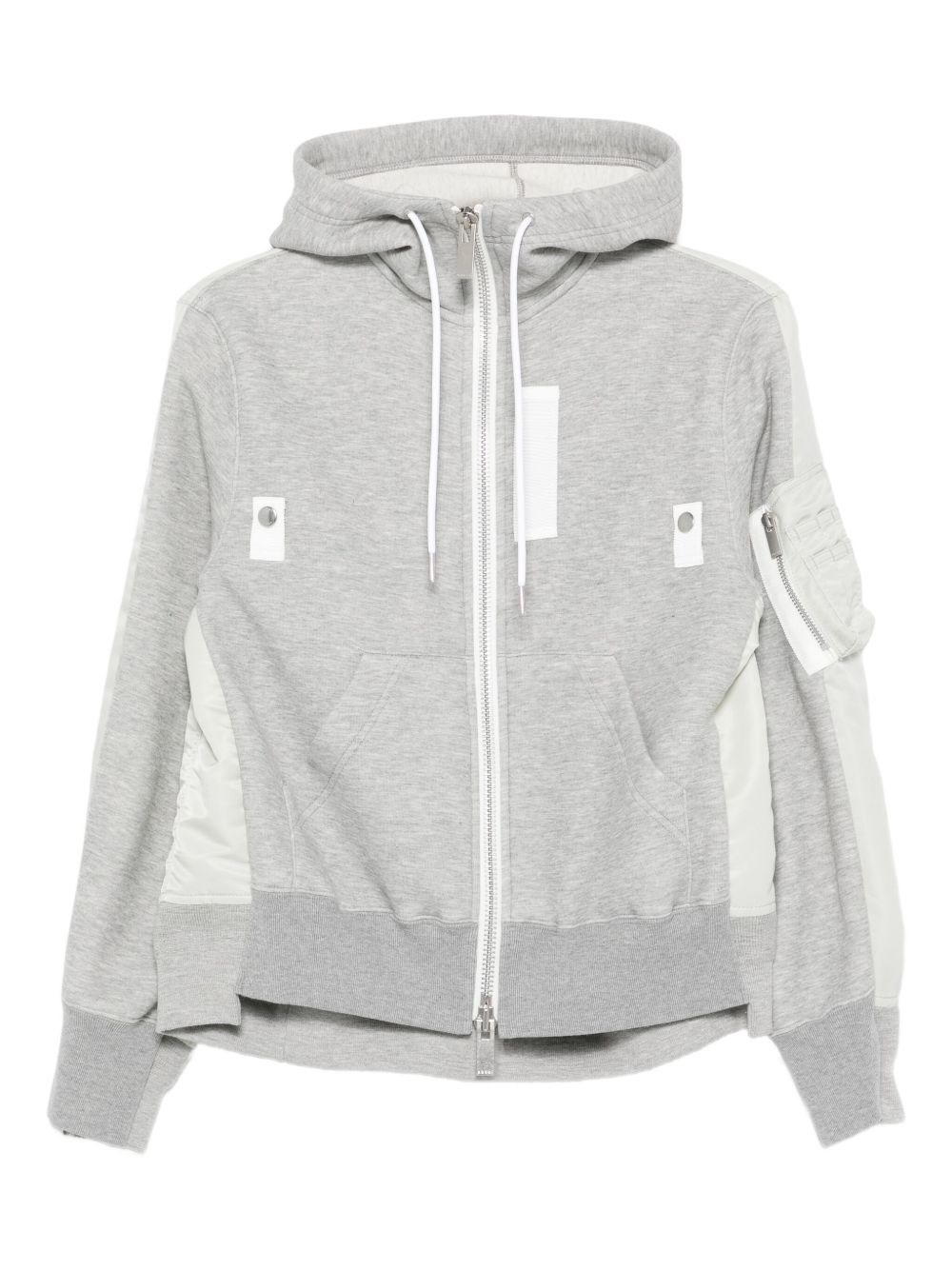 Sacai Cotton And Nylon Hoodie - Sacai - Modalova