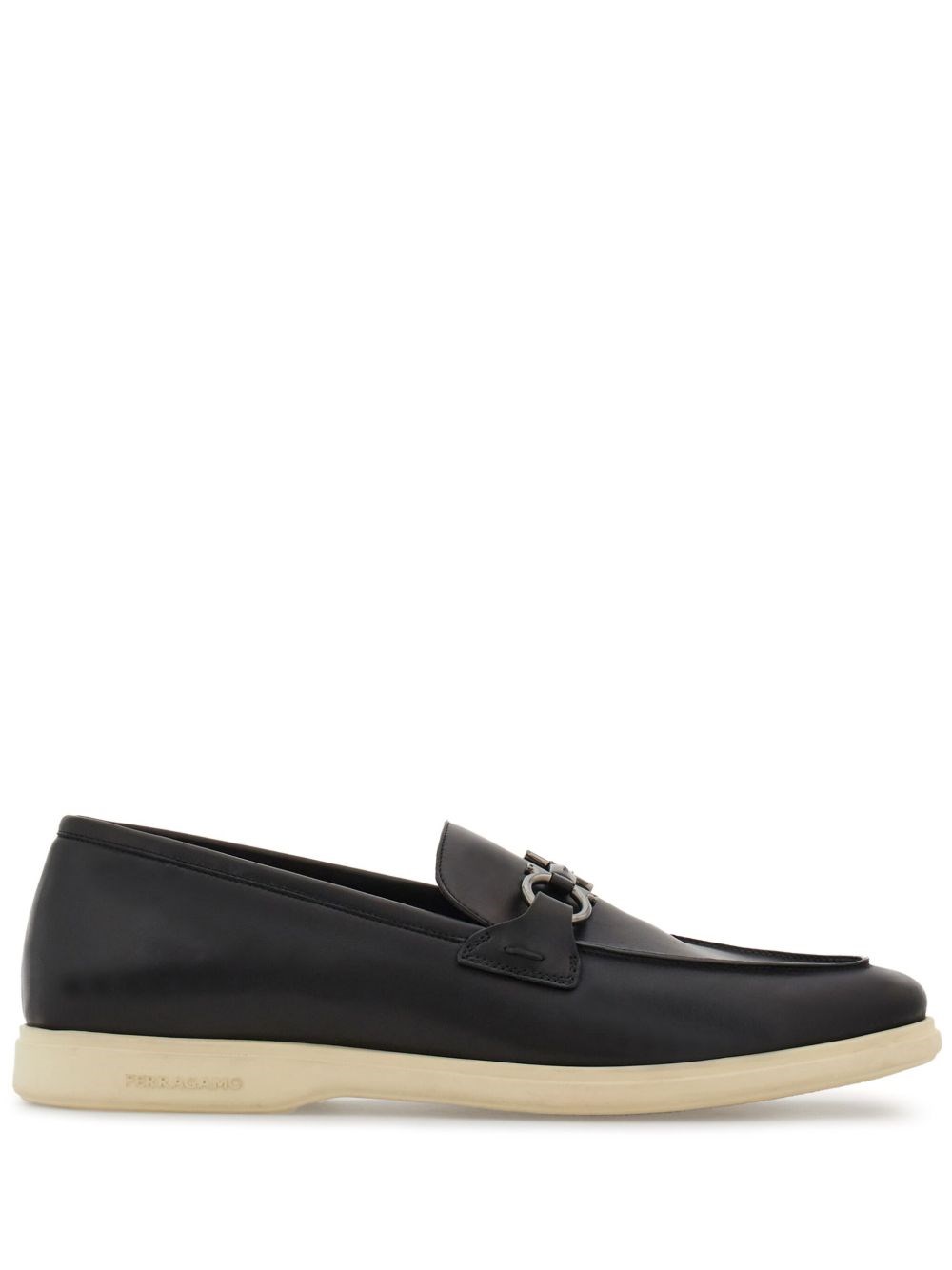 Ferragamo Gancini Leather Loafers - Ferragamo - Modalova