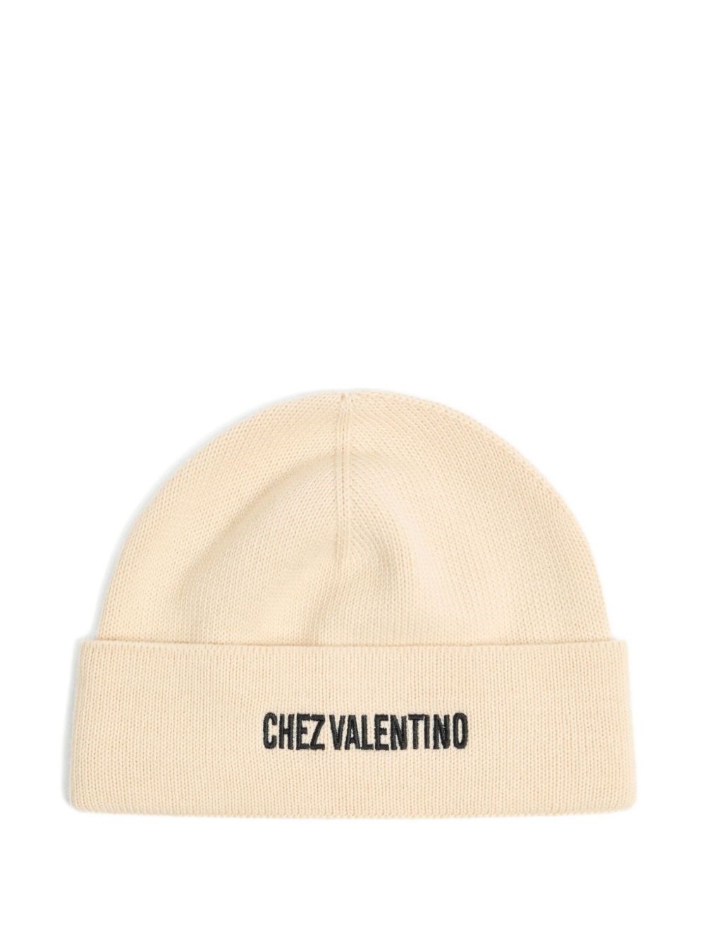 Valentino Garavani Chez Cotton And Wool Beanie In Pink