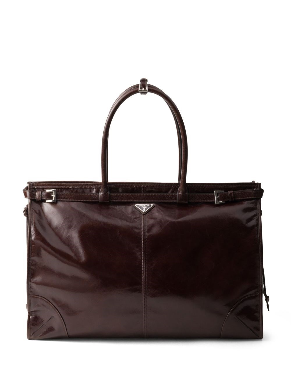 Prada Leather Shopping Bag - Prada - Modalova
