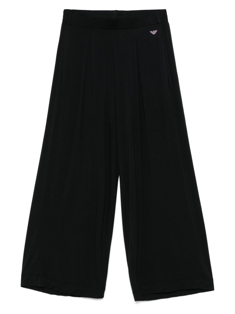 Emporio Armani Pleat Detailing Wide Leg Pajamas With Pockets