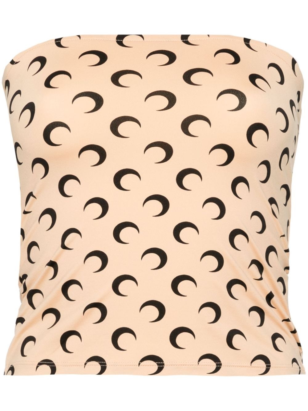Marine Serre Moon Offshoulder Tube Top In Neutral