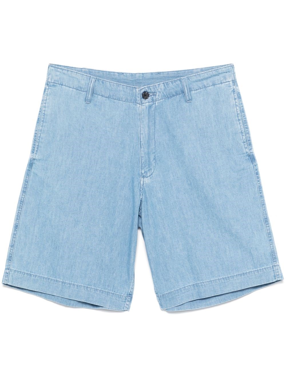 Emporio Armani Chambray Denim Bermuda Shorts